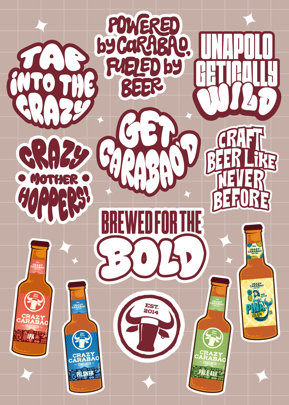 Crazy Carabao Sticker Pack